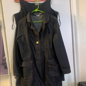 Black Jean Dress & Jacket